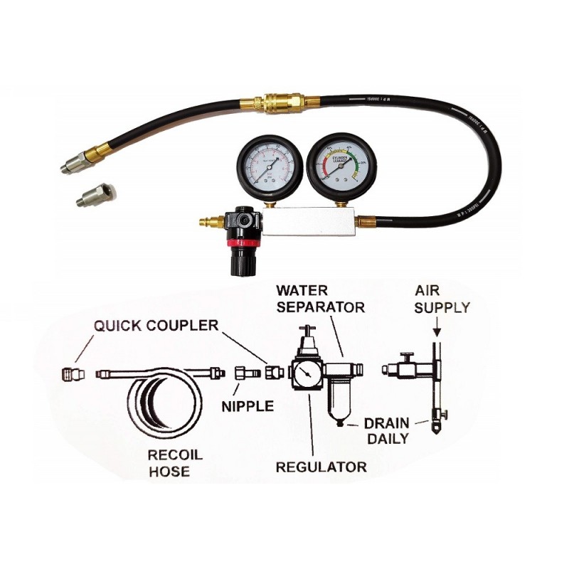 Cylinder leakage tester TU-21 - Workshop tools
