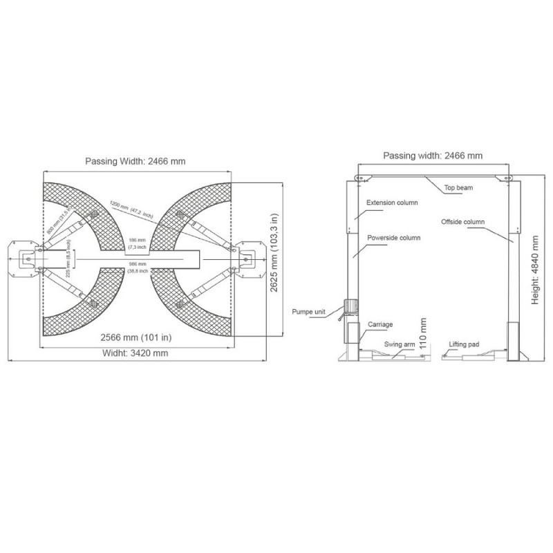 Launch TLTE-40 SCA - Garage equipment