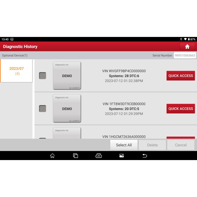 Launch CRP MOT IV - Diagnostic equipment