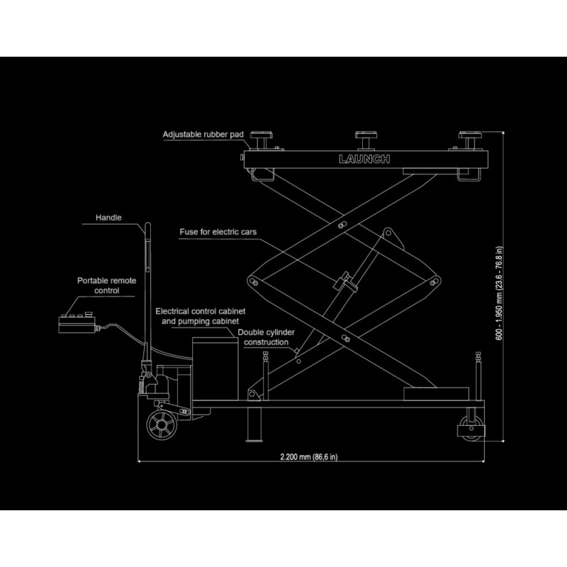 Launch TLT-610 - Garage equipment