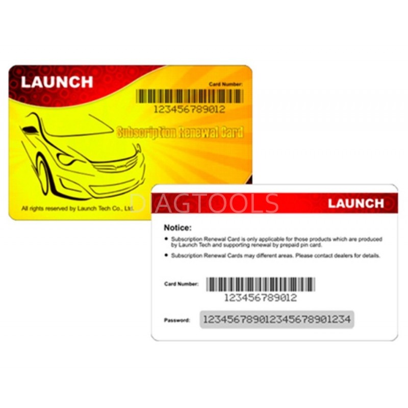 Launch software renewal card CRP MOT - Diagnostic equipment