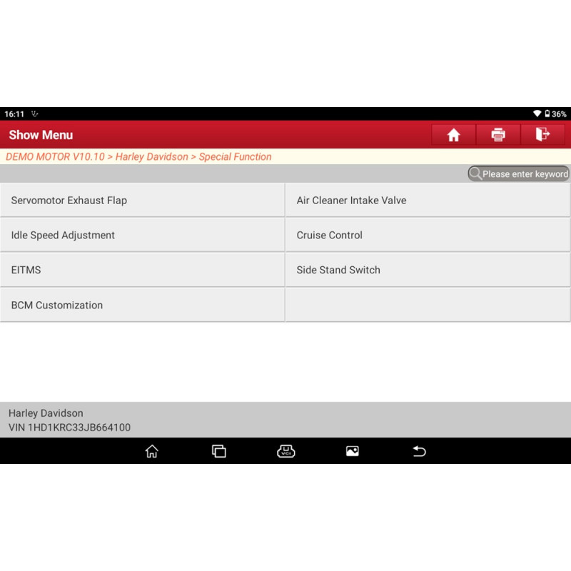 Launch CRP MOT IV - Motorcycle - Diagnostic equipment