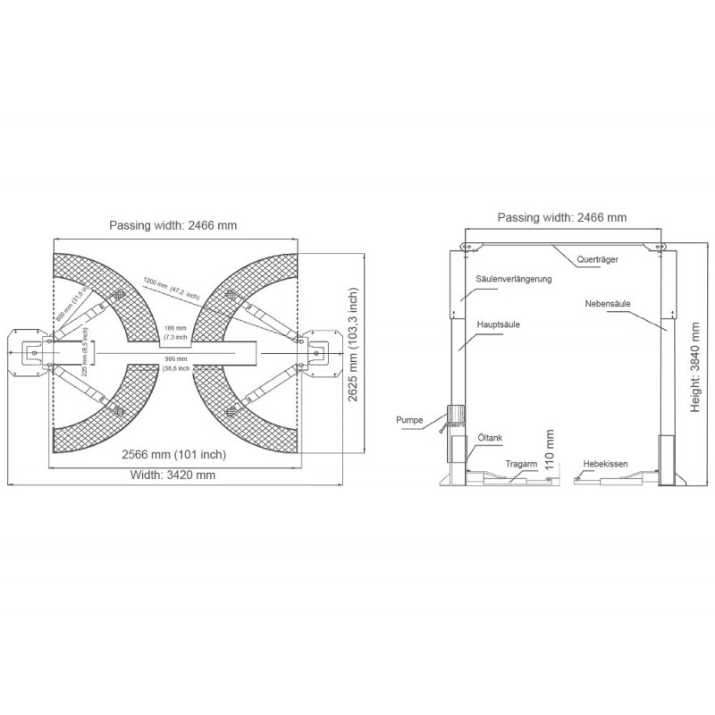 Launch TLT-240 SCA - Garage equipment